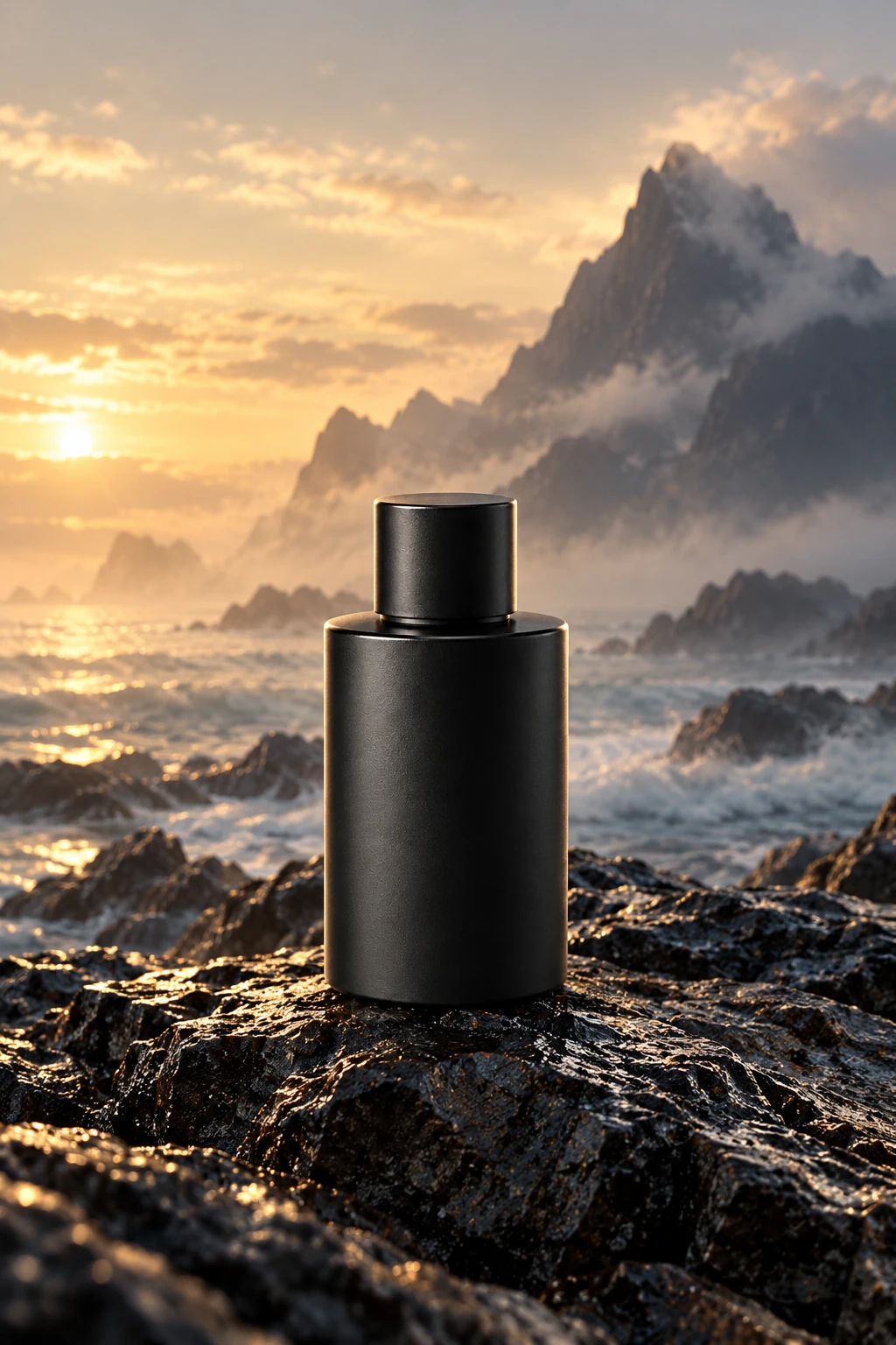 Fictional fragrance launch — existing illustrative creative asset